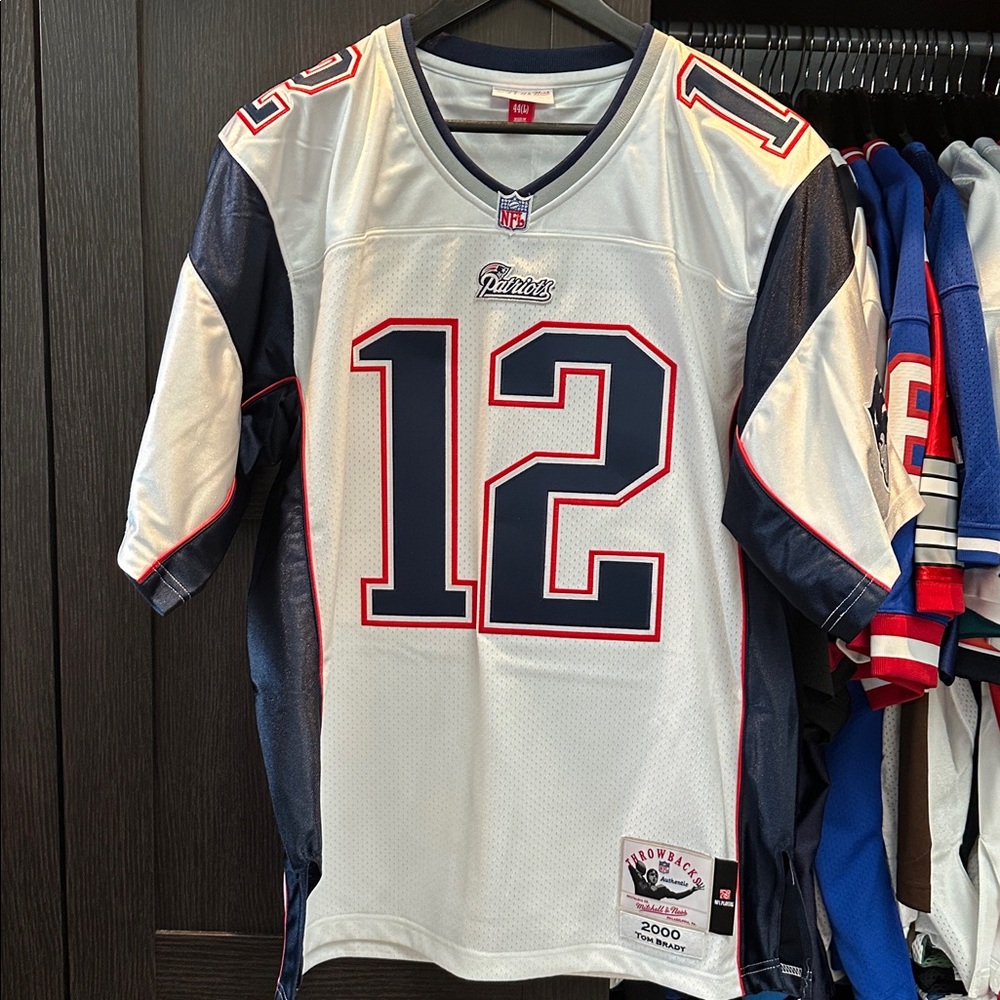 Tom Brady New England Patriots Mitchell & Ness 2000 Authentic Jersey - White